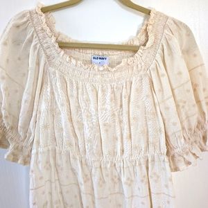 Embroidered top size small